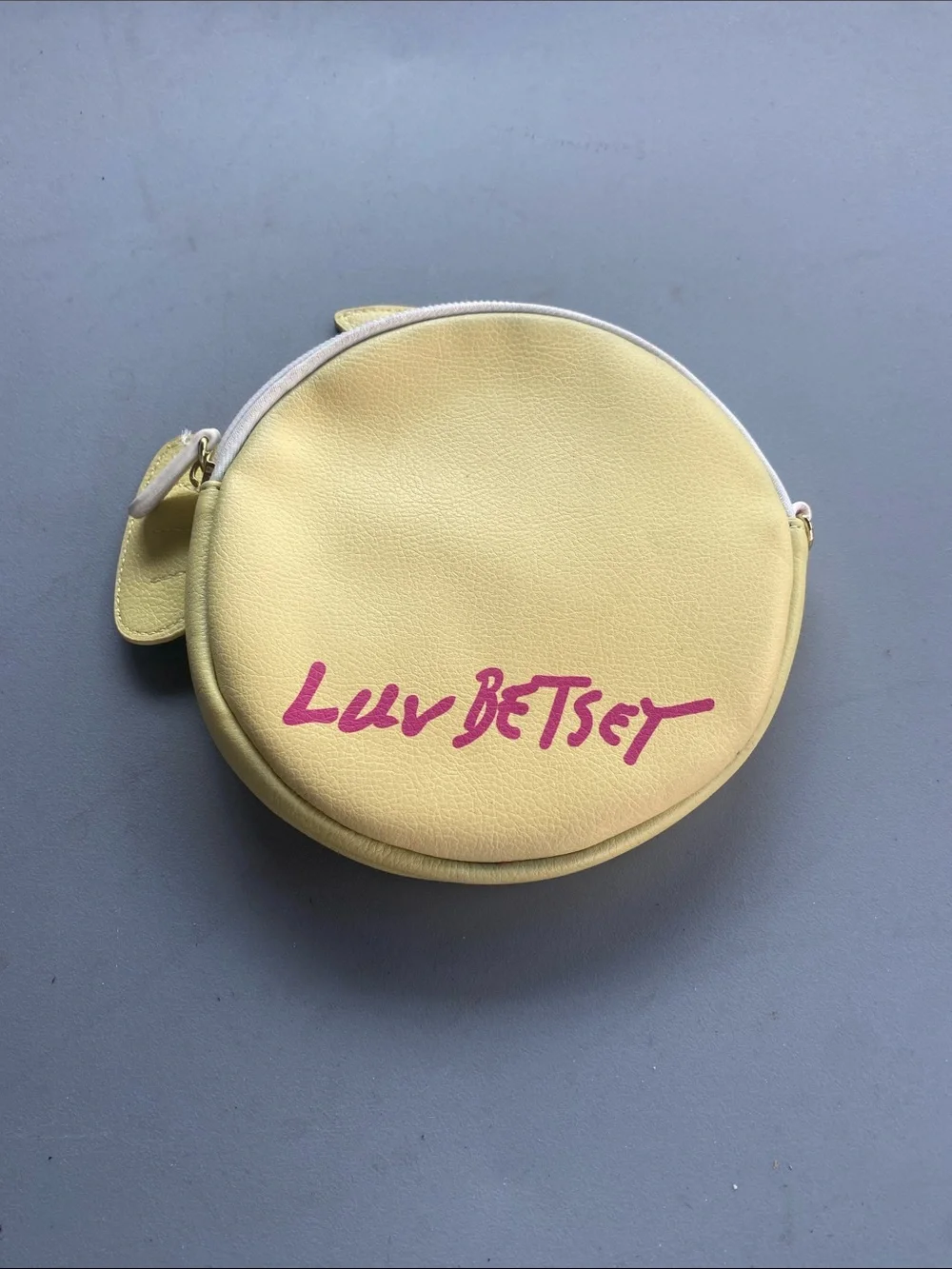 Betsey Johnson Yellow Fish Coin Purse with Pink Accents
